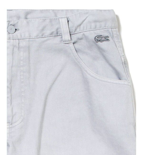 LACOSTE「11.5oz ワイドテーパードカラーデニムパンツ」|デニム|