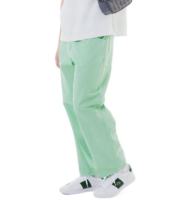 LACOSTE「11.5oz ワイドテーパードカラーデニムパンツ」|デニム|
