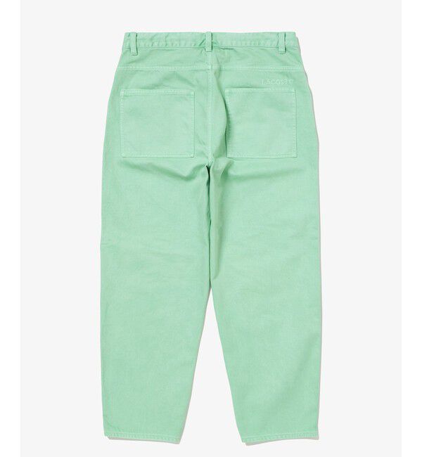 LACOSTE「11.5oz ワイドテーパードカラーデニムパンツ」|デニム|