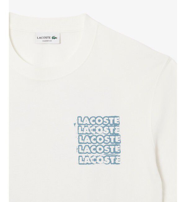 LACOSTE「ステンシルバックプリントTシャツ」|Tシャツ・カットソー|