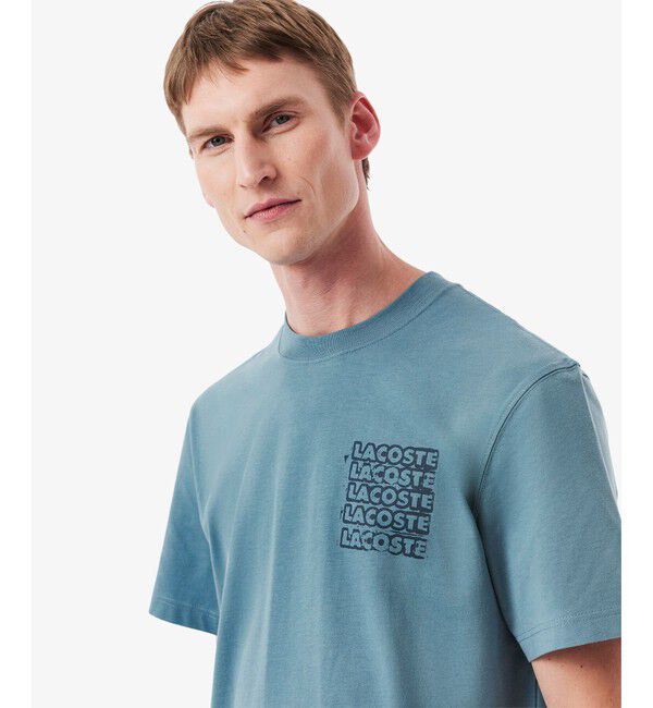 LACOSTE「ステンシルバックプリントTシャツ」|Tシャツ・カットソー|