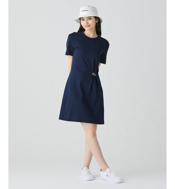 LACOSTE「ワニロゴプリーツTシャツドレス  /ワンピース」|ワンピース|