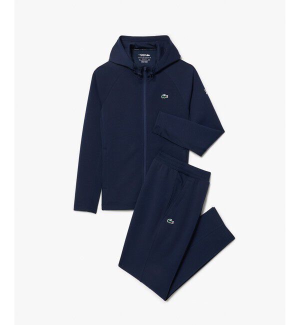 LACOSTE「『ノバク・ジョコビッチ』バックプリントセットアップトラックスーツ」|スウェット・ジャージ|ネイビー