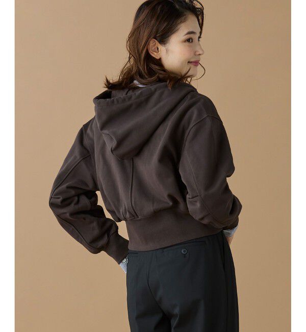 LACOSTE「裏パイルクロップドジップフーディー」|パーカー|