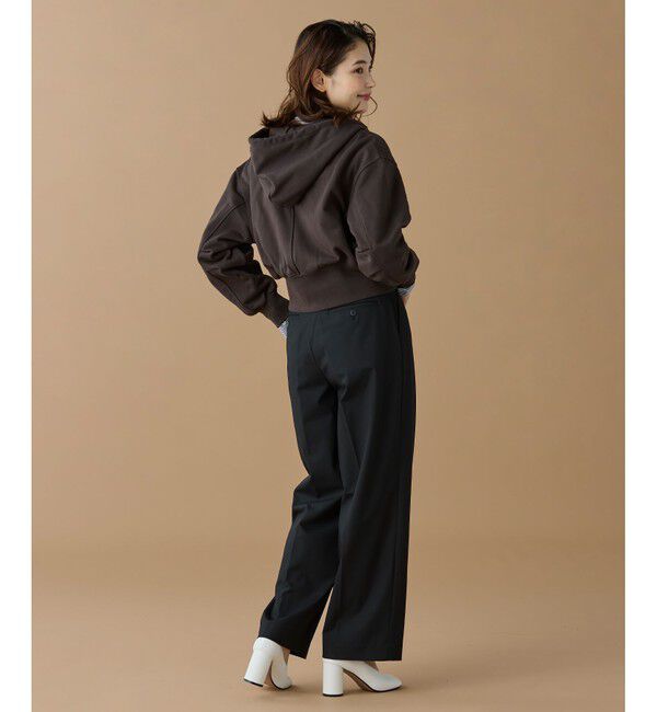 LACOSTE「裏パイルクロップドジップフーディー」|パーカー|