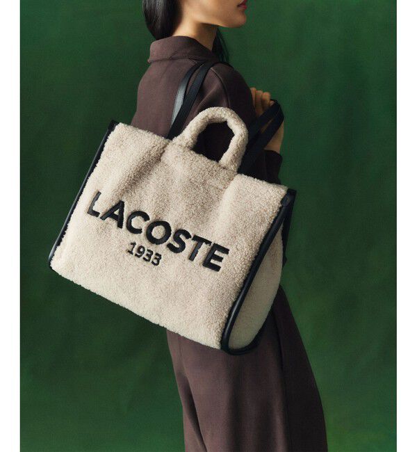 LACOSTE「ヘリテージシーズナル フェイクファートートバッグ」|トートバッグ|ナチュラル