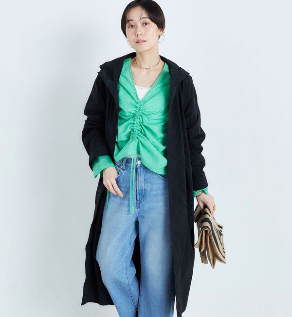 Rie Miller「フード付きシャツコート」|その他|