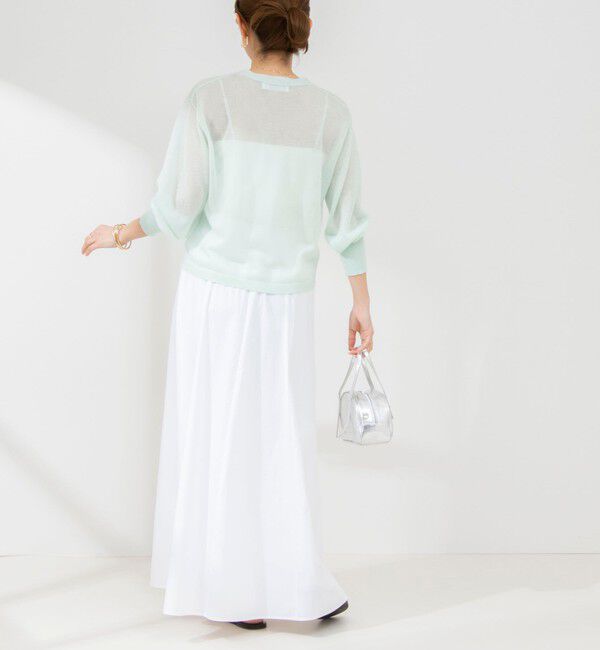 NOLLEY'S sophi「ウォッシャブルタイプライターフレアロングスカート」|スカート|