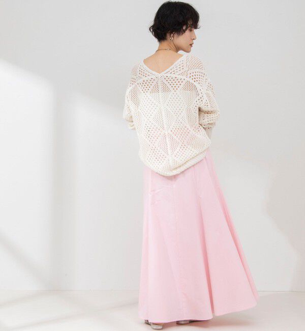 NOLLEY'S sophi「ウォッシャブルタイプライターフレアロングスカート」|スカート|