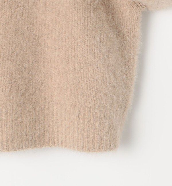 NOLLEY'S「《手洗い可能》《アンサンブル対応》プレミアムヘアリークロップドクルーネックカーディガン」|カーディガン|