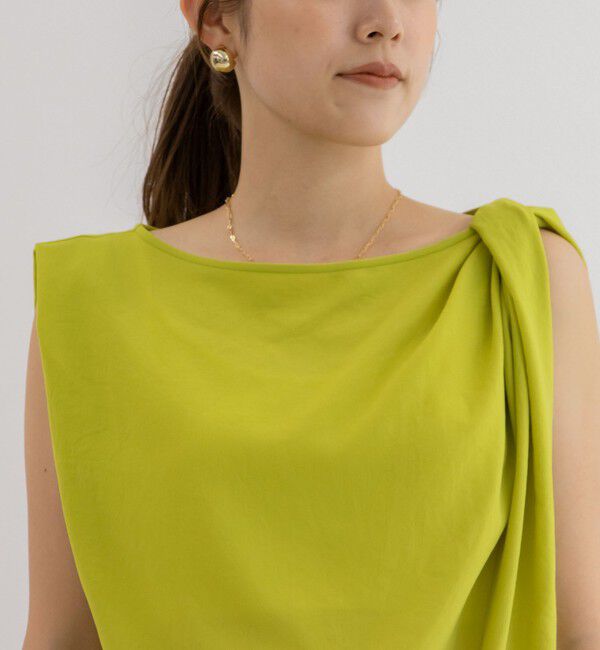 NOLLEY'S「ライトジョーゼットねじりブラウス」|シャツ・ブラウス|