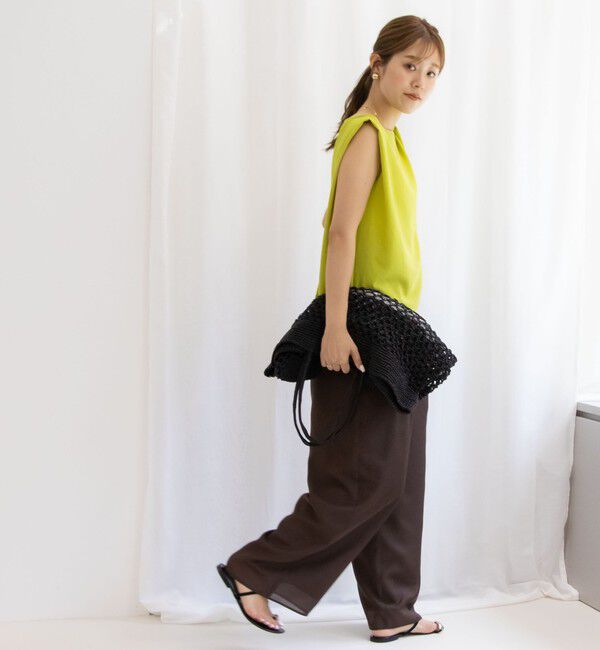 NOLLEY'S「ライトジョーゼットねじりブラウス」|シャツ・ブラウス|