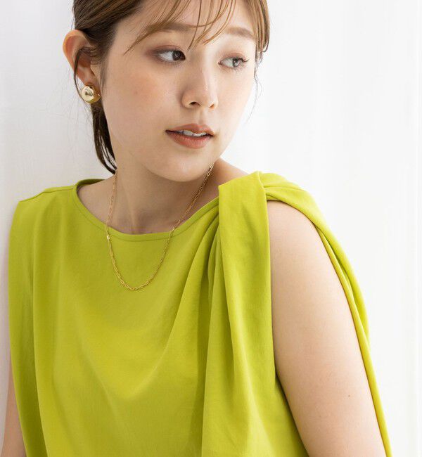 NOLLEY'S「ライトジョーゼットねじりブラウス」|シャツ・ブラウス|