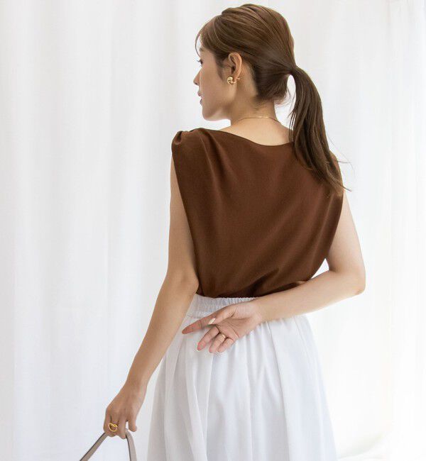 NOLLEY'S「ライトジョーゼットねじりブラウス」|シャツ・ブラウス|