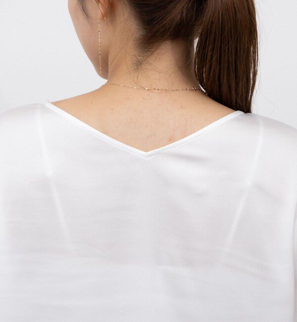 NOLLEY'S「リラックスサテン長袖Tブラウス」|シャツ・ブラウス|