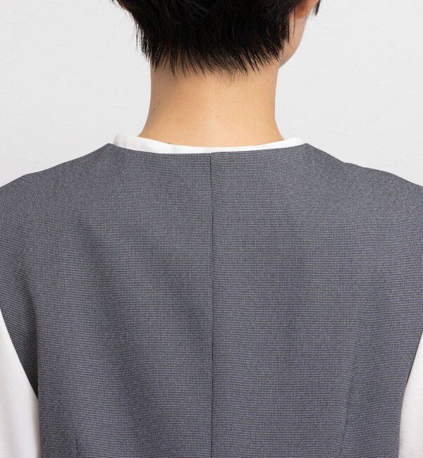 NOLLEY'S「《セットアップ対応》バーズアイペプラムジレ」|ベスト・ジレ|