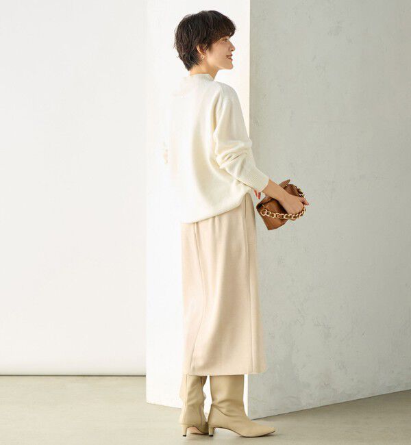 NOLLEY'S「ウォッシャブルダンボールスエードポケ付きタイトスカート」|タイト|