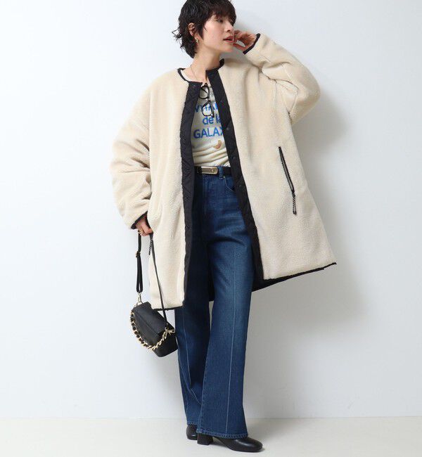 Rie Miller「《手洗い可能》ロゴジャガード2WAYニット(星)」|カーディガン|