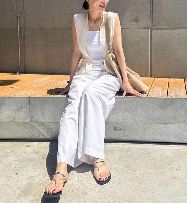 NOLLEY'S「ウォッシャブルエクセルテックタンブラー2タックワイドパンツ」|その他|