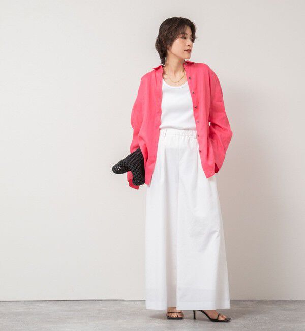 NOLLEY'S「ウォッシャブルエクセルテックタンブラー2タックワイドパンツ」|その他|