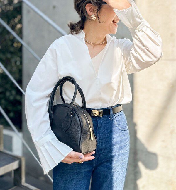 NOLLEY'S「フリル襟プルオーバーシャツ」|シャツ・ブラウス|オフホワイト