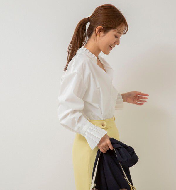 NOLLEY'S「フリル襟プルオーバーシャツ」|シャツ・ブラウス|