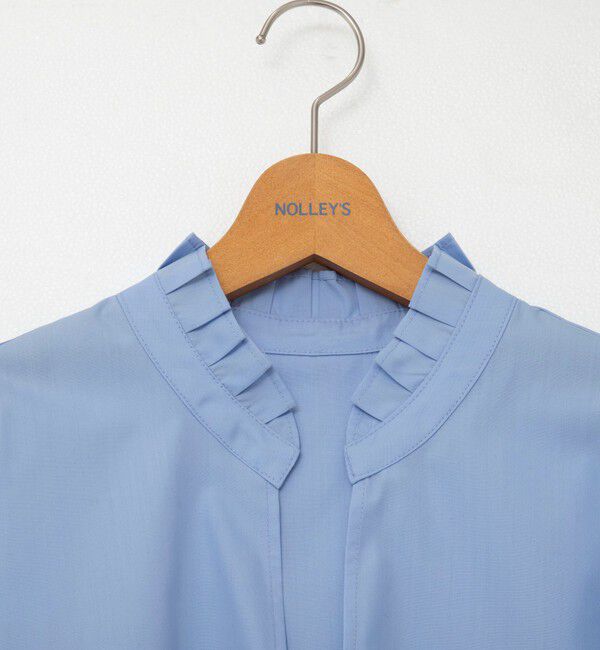NOLLEY'S「フリル襟プルオーバーシャツ」|シャツ・ブラウス|