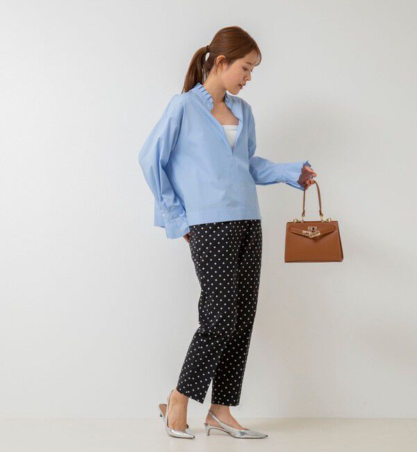 NOLLEY'S「フリル襟プルオーバーシャツ」|シャツ・ブラウス|