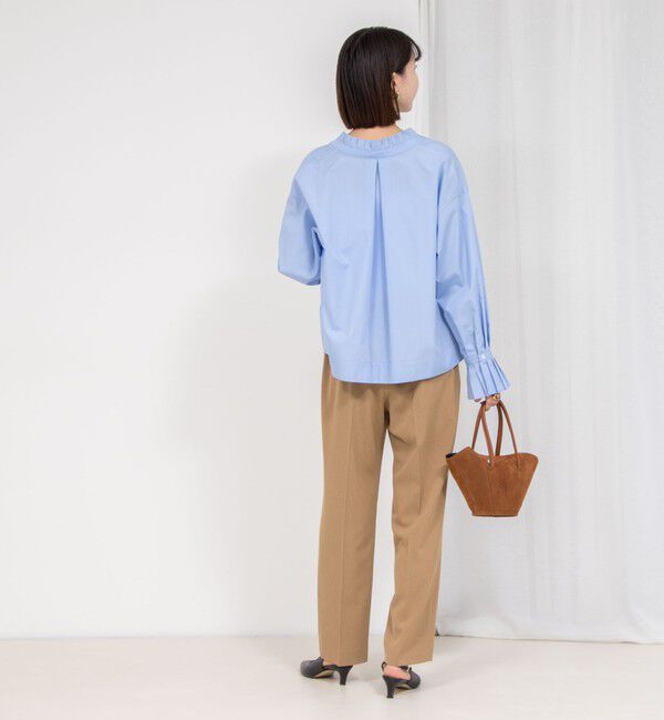 NOLLEY'S「フリル襟プルオーバーシャツ」|シャツ・ブラウス|