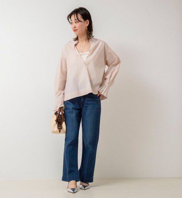 NOLLEY'S「フリル襟プルオーバーシャツ」|シャツ・ブラウス|