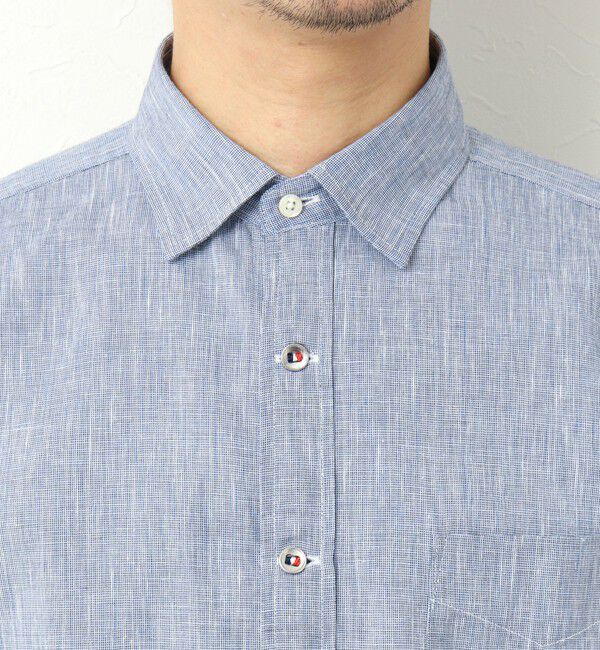 NOLLEY'S goodman「綿麻パラシュートボタン 7分袖シャツ 25SS」|シャツ・ブラウス|