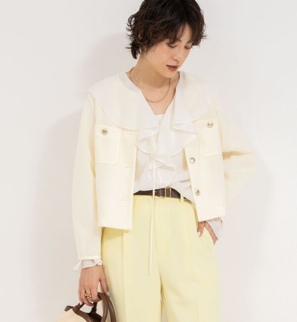 NOLLEY'S sophi「シアーラッフルブラウス」|シャツ・ブラウス|