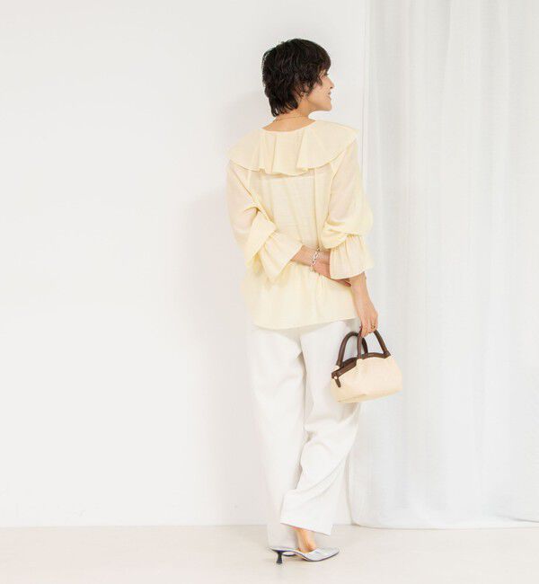 NOLLEY'S sophi「シアーラッフルブラウス」|シャツ・ブラウス|