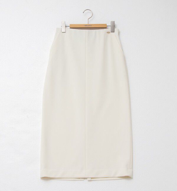 NOLLEY'S「《セットアップ対応》ウォッシャブルニットジョーゼットタイトミディスカート」|タイト|