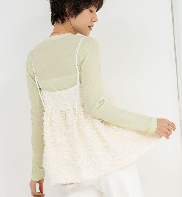 NOLLEY'S sophi「フェザーカラミキャミブラウス」|シャツ・ブラウス|