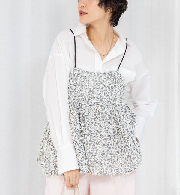 NOLLEY'S sophi「フェザーカラミキャミブラウス」|シャツ・ブラウス|ホワイト系その他2