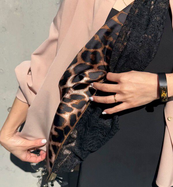 NOLLEY'S「【manipuri/マニプリ】レース三角スカーフ」|バンダナ・スカーフ|