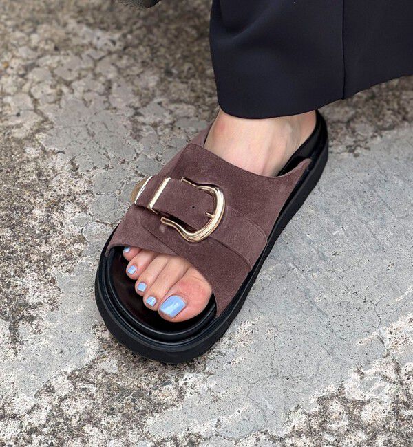 NOLLEY'S「【MOHI/ モヒ】バックルスエードサンダル」|サンダル|