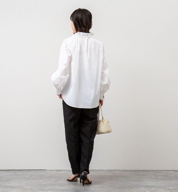 NOLLEY'S「衿フリルリボンブラウス」|シャツ・ブラウス|