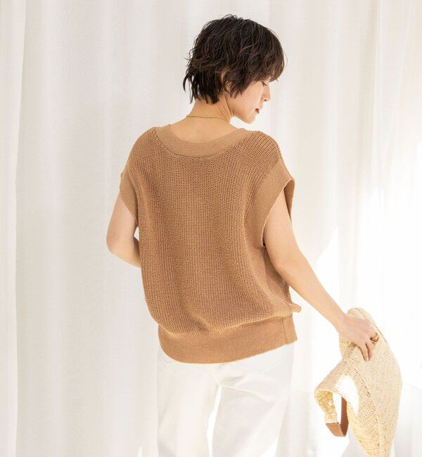 NOLLEY'S「《アンサンブル対応》《手洗い可能》ペーパーヤーン2WAYベスト」|ベスト・ジレ|