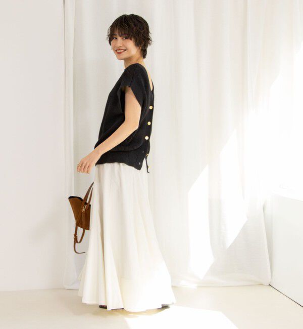 NOLLEY'S「《アンサンブル対応》《手洗い可能》ペーパーヤーン2WAYベスト」|ベスト・ジレ|