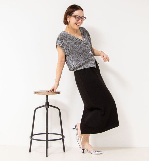 NOLLEY'S「《アンサンブル対応》《手洗い可能》ペーパーヤーン2WAYベスト」|ベスト・ジレ|