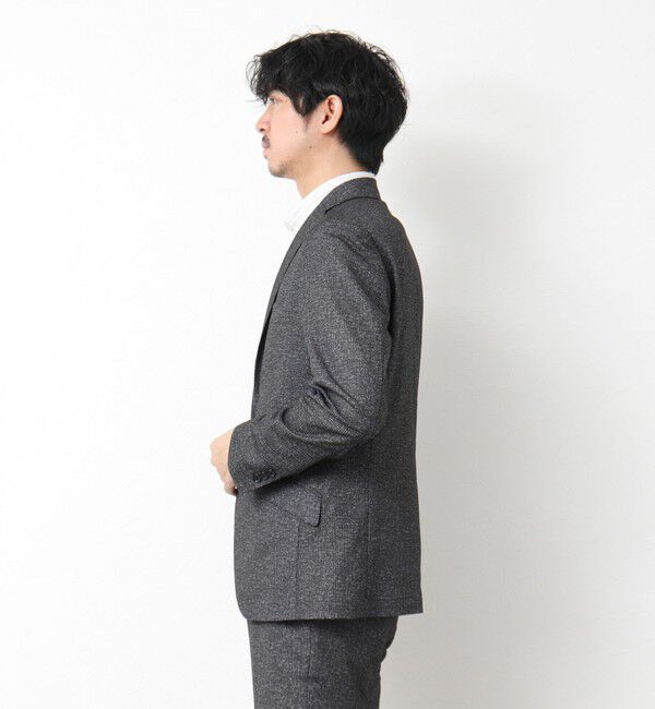 NOLLEY'S goodman「《ビジカジ/セットアップ対応》ドットサッカーストレッチジャケット 25SS」|テーラードジャケット|