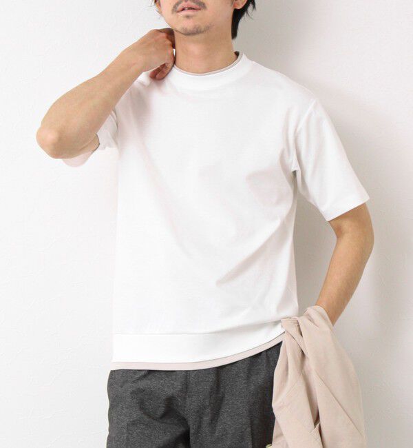 NOLLEY'S goodman「《接触冷感》スーピマコットン ダブルカラーTee 25SS」|Tシャツ・カットソー|