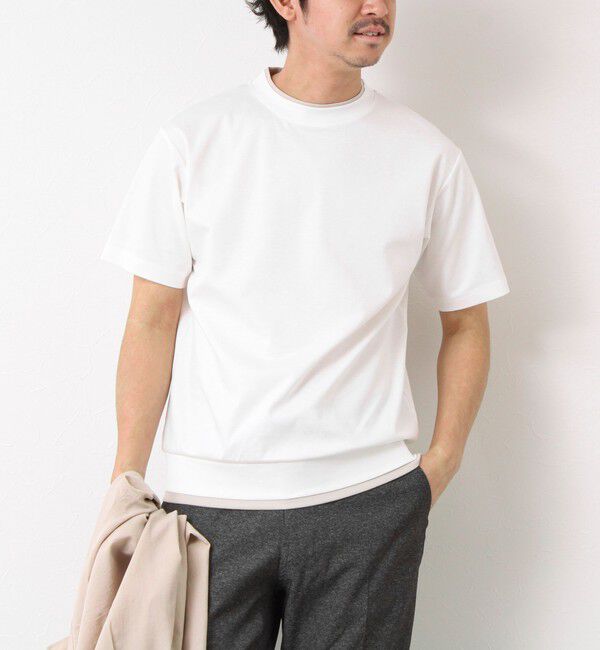 NOLLEY'S goodman「《接触冷感》スーピマコットン ダブルカラーTee 25SS」|Tシャツ・カットソー|