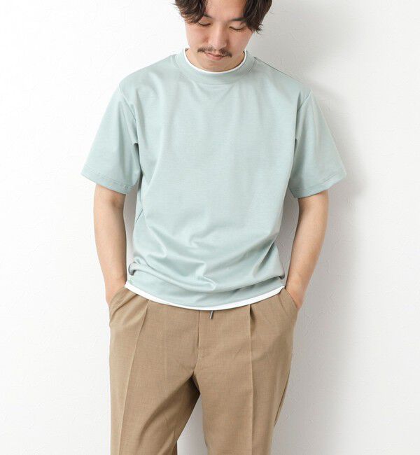 NOLLEY'S goodman「《接触冷感》スーピマコットン ダブルカラーTee 25SS」|Tシャツ・カットソー|