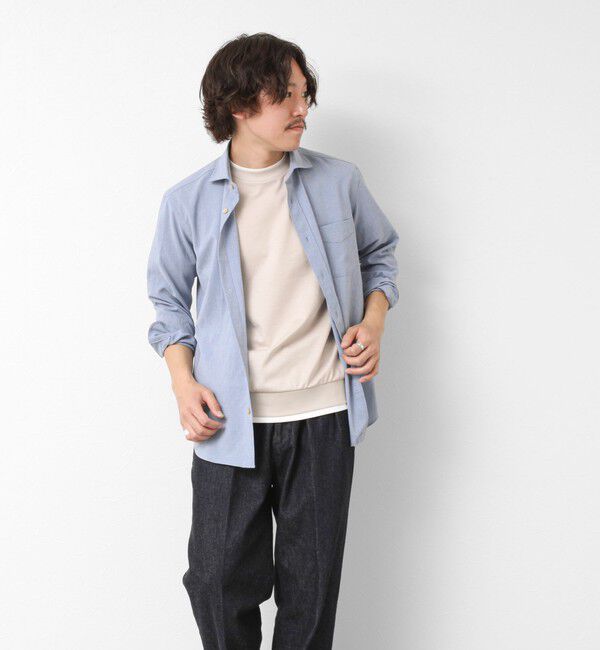 NOLLEY'S goodman「《接触冷感》スーピマコットン ダブルカラーTee 25SS」|Tシャツ・カットソー|