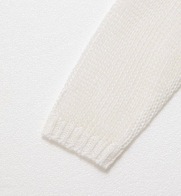 Rie Miller「《手洗い可能》ギマ ポリ/リネン ボートネックプルオーバーニット」|ニット・セーター|