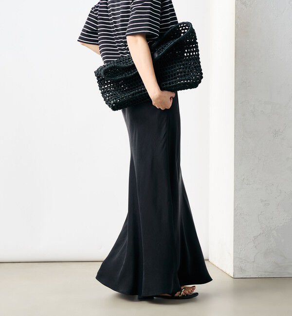 NOLLEY'S「《セットアップ対応》高機能 フィブリルサテンバイヤススカート」|スカート|