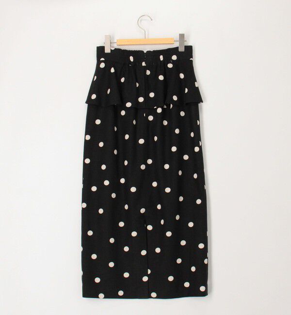 NOLLEY'S「ドットプリントタイトミディスカート」|タイト|